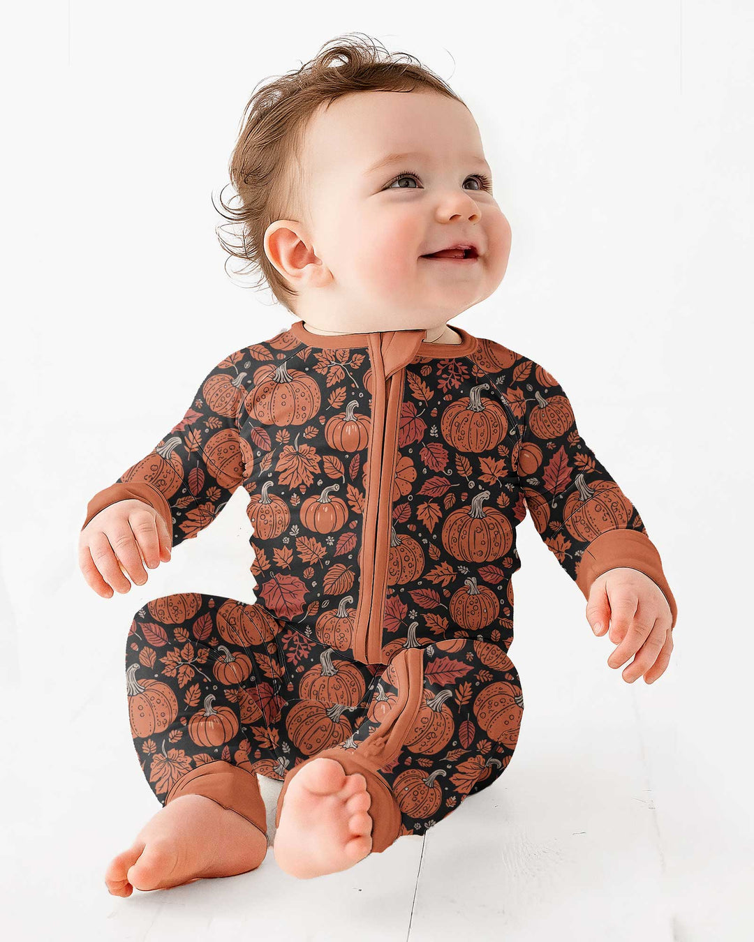 Retro Halloween Pumpkins Bamboo Convertible Zippy