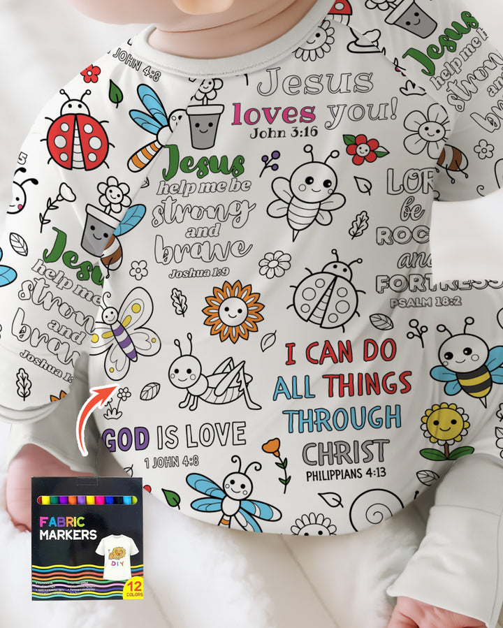 Joyful Garden Bible Verse Colorable Bamboo Convertible Zippy
