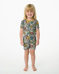 Monsters And Friends Bamboo Two Piece Short Sleeve Shorts Pajama Set