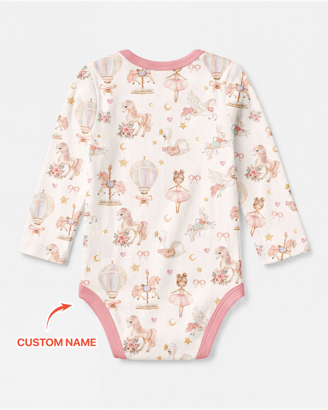 Custom Name When I Wake Up Girly Birthday Bamboo Bodysuit