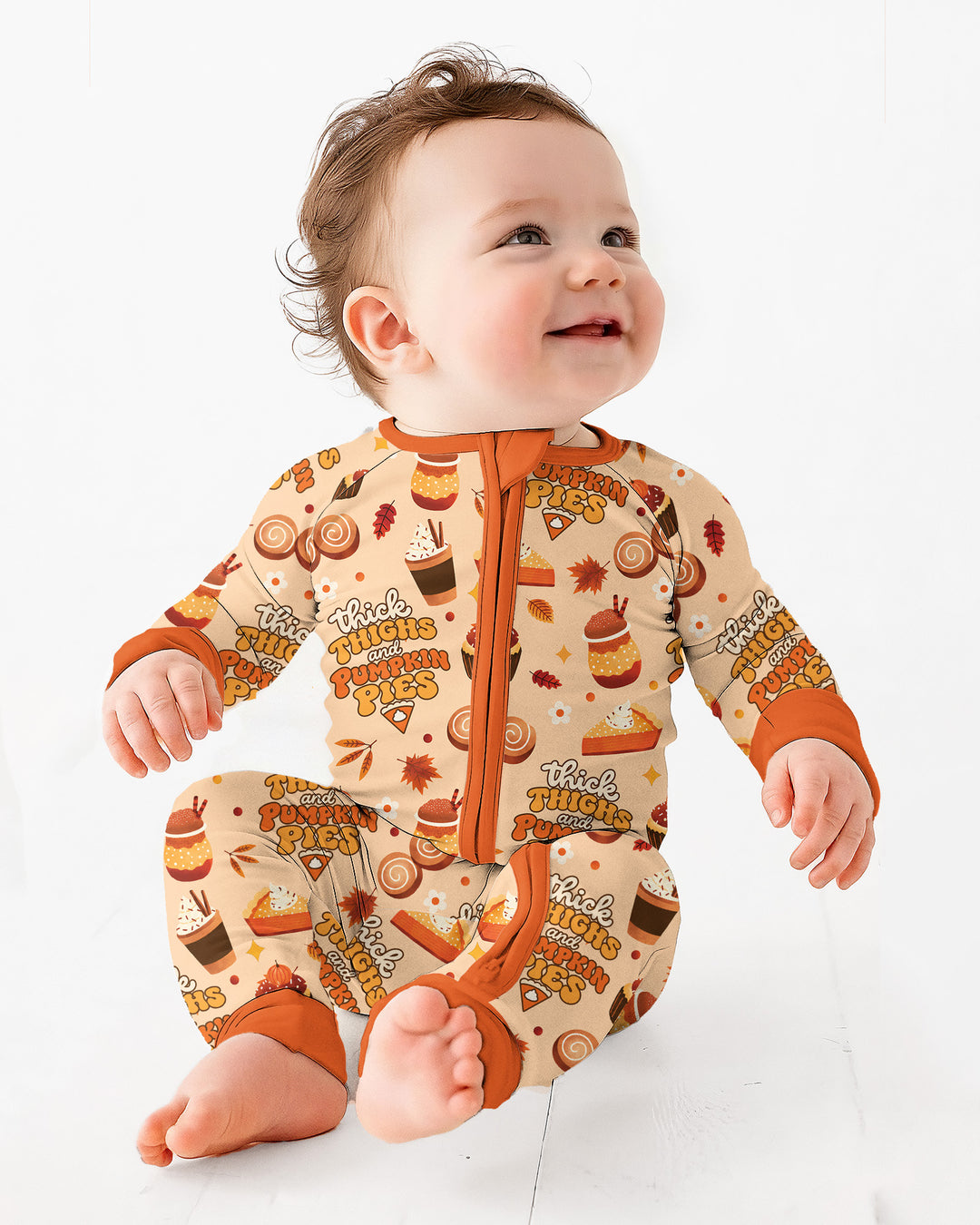 Thick Thighs and Pumpkin Pies Bamboo Convertible Zippy