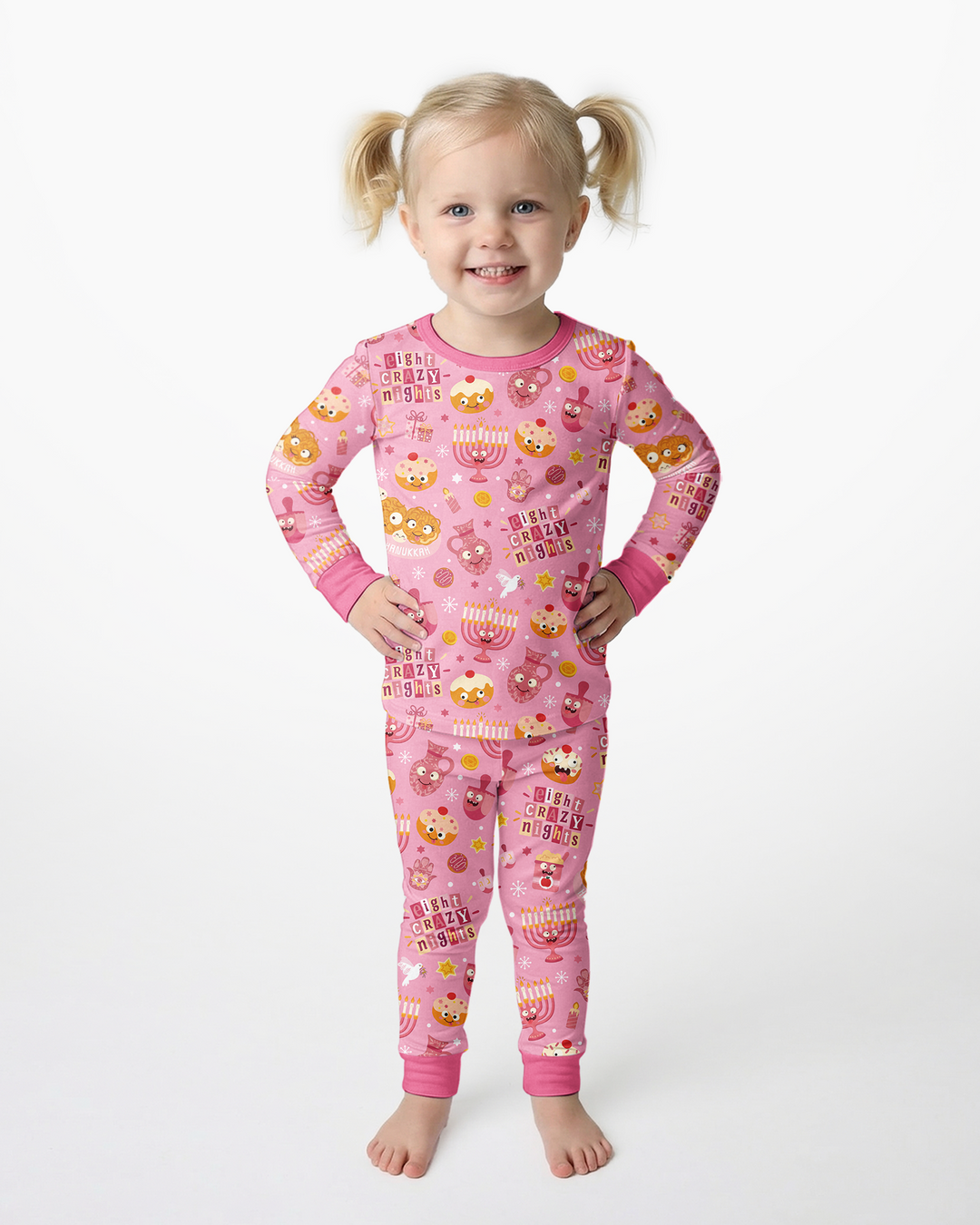 Eight Crazy Nights Bamboo Two Piece Long Sleeve Pajama Set