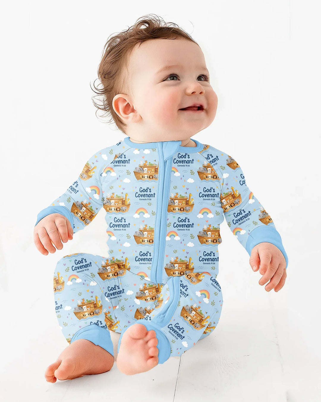 Gerippte Babykleidung mit individuellem Foto - Weich &amp; Skizzenhaft