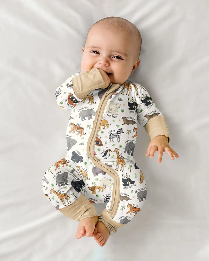 Safari Animals Bamboo Convertible Zippy