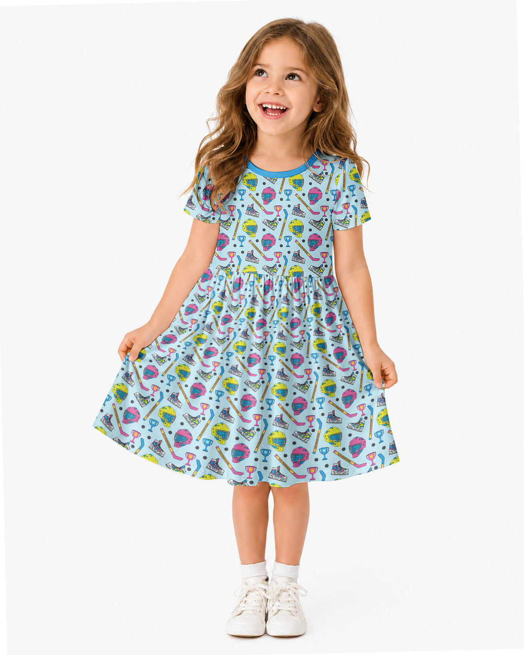 The Ice Hockey Princess Bamboo Twirl Dress
