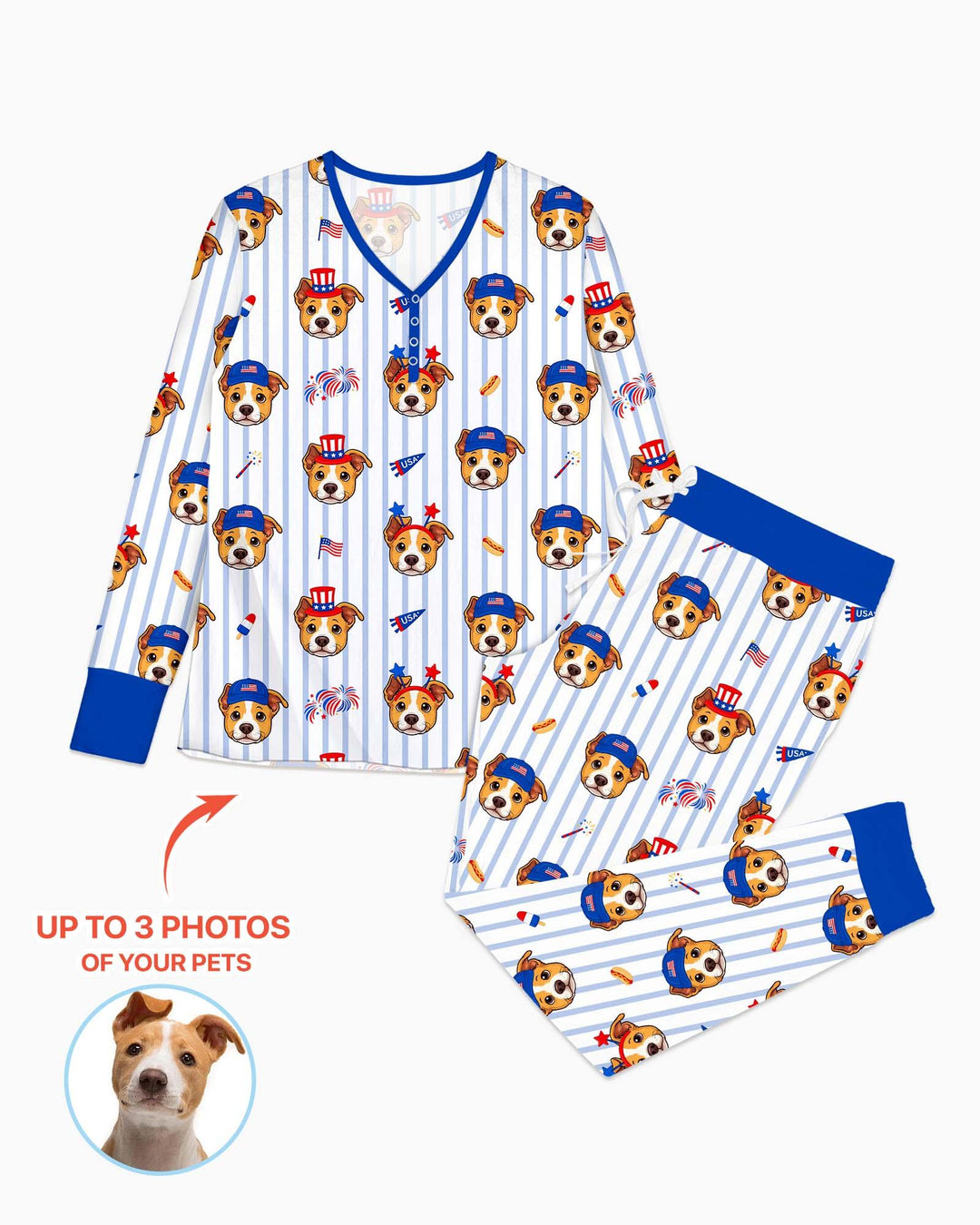 Vorlage Bambus Damen Pyjama Set