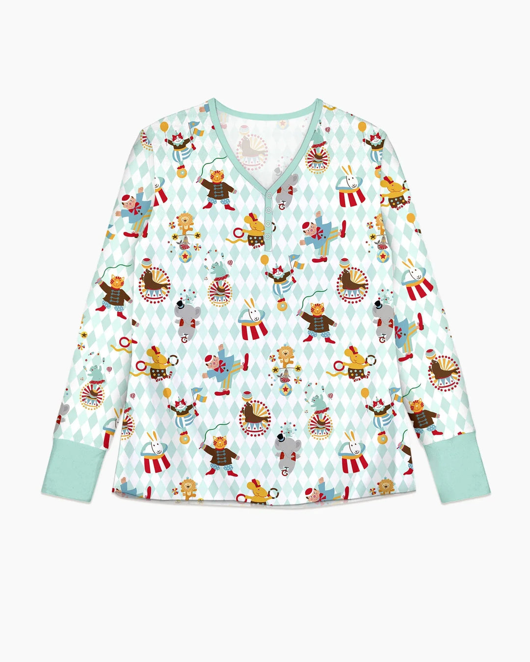 Circus-Tier-Bambus-Damen-Pyjama-Set