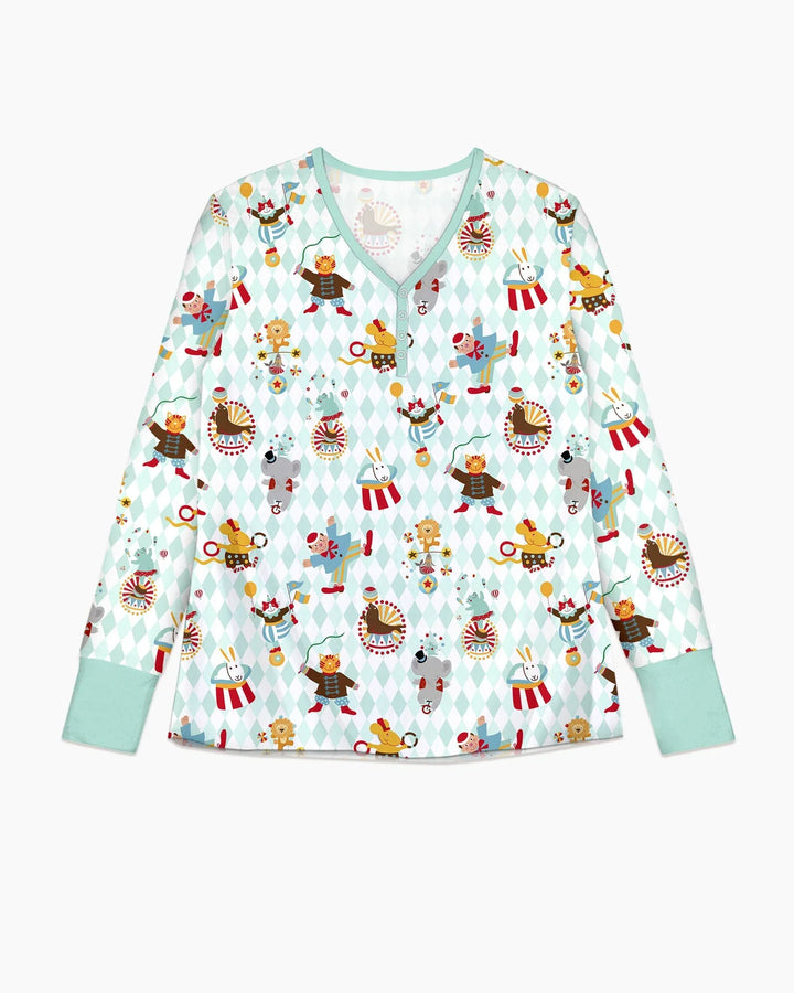 Circus-Tier-Bambus-Damen-Pyjama-Set