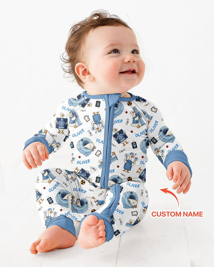 Gerippte Babykleidung mit individuellem Foto - Weich &amp; Skizzenhaft