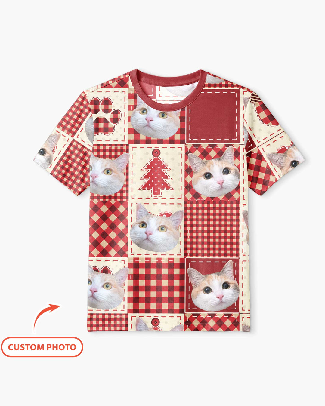 Christmas Ugly Pet Bamboo Men Short Sleeve Short Pajama Set
