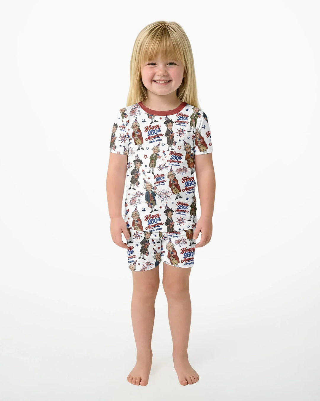 Schlafanzug-Set zweiteilig, kurze Ärmel, kurze Hose, Bambus