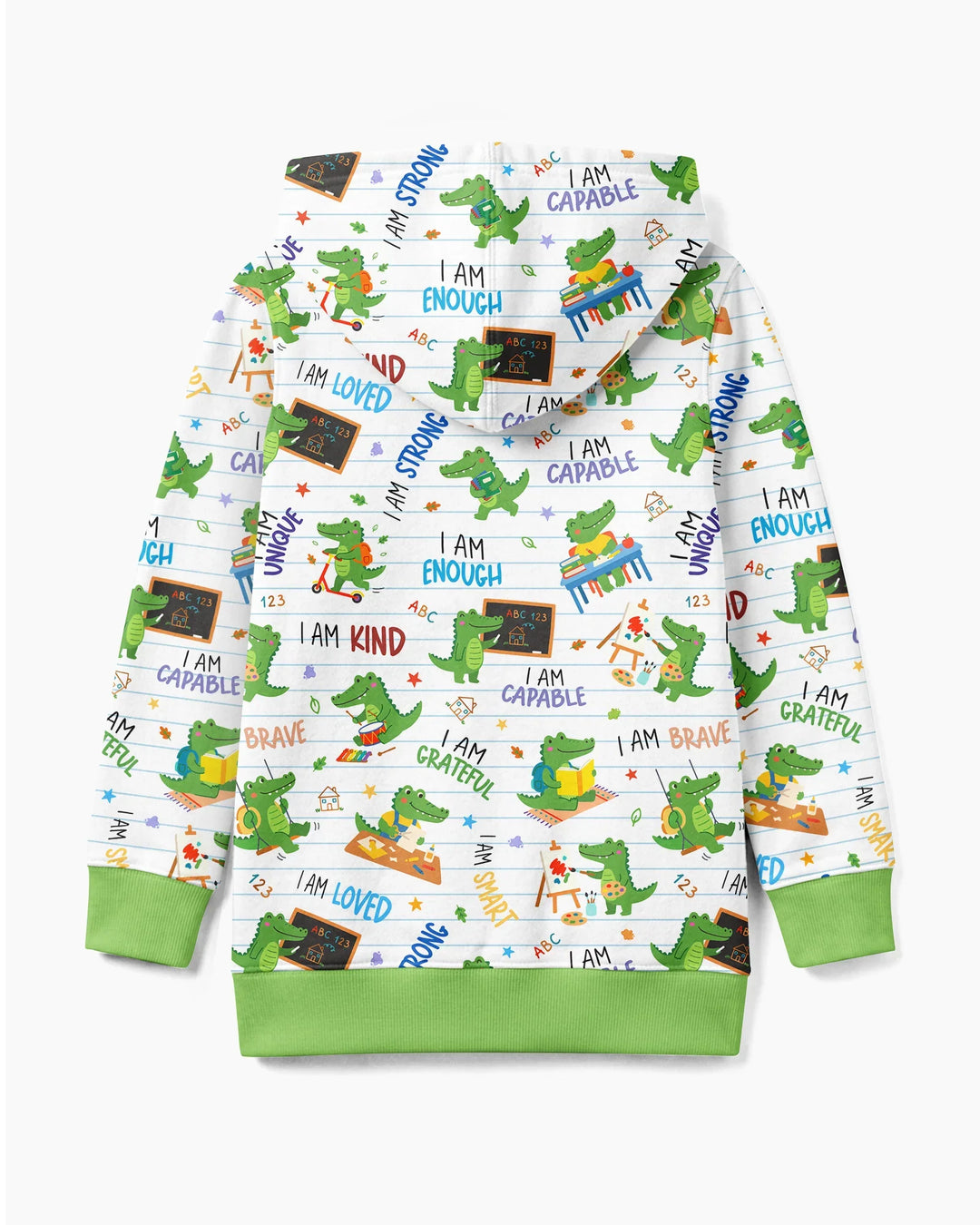 Brave Gator Days Bamboo Zip Hoodie