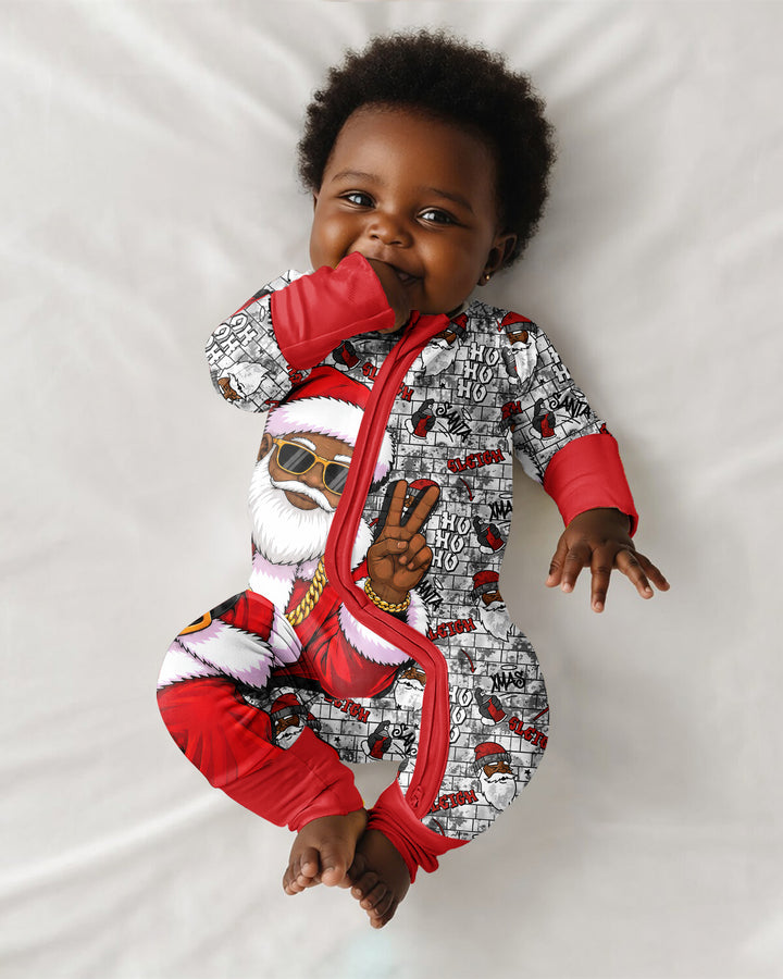 Santa Swag Christmas Bamboo Convertible Zippy