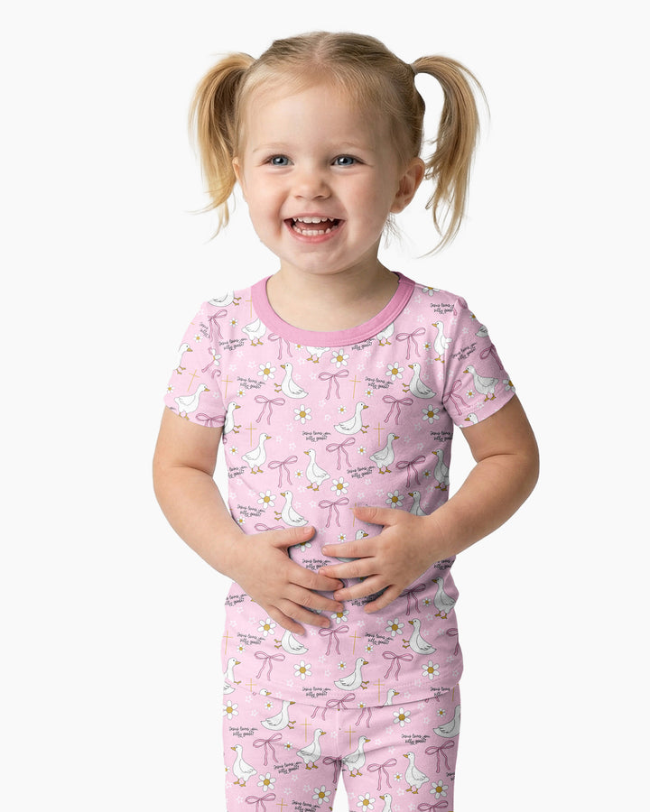 Zweiteiliges, kurzärmliges Pyjama-Set mit Marienkäfern