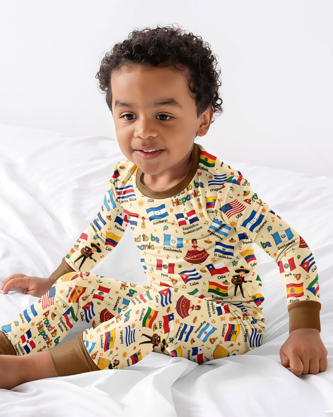 Proud To Be Hispanic Bamboo Two Piece Long Sleeve Pajama Set