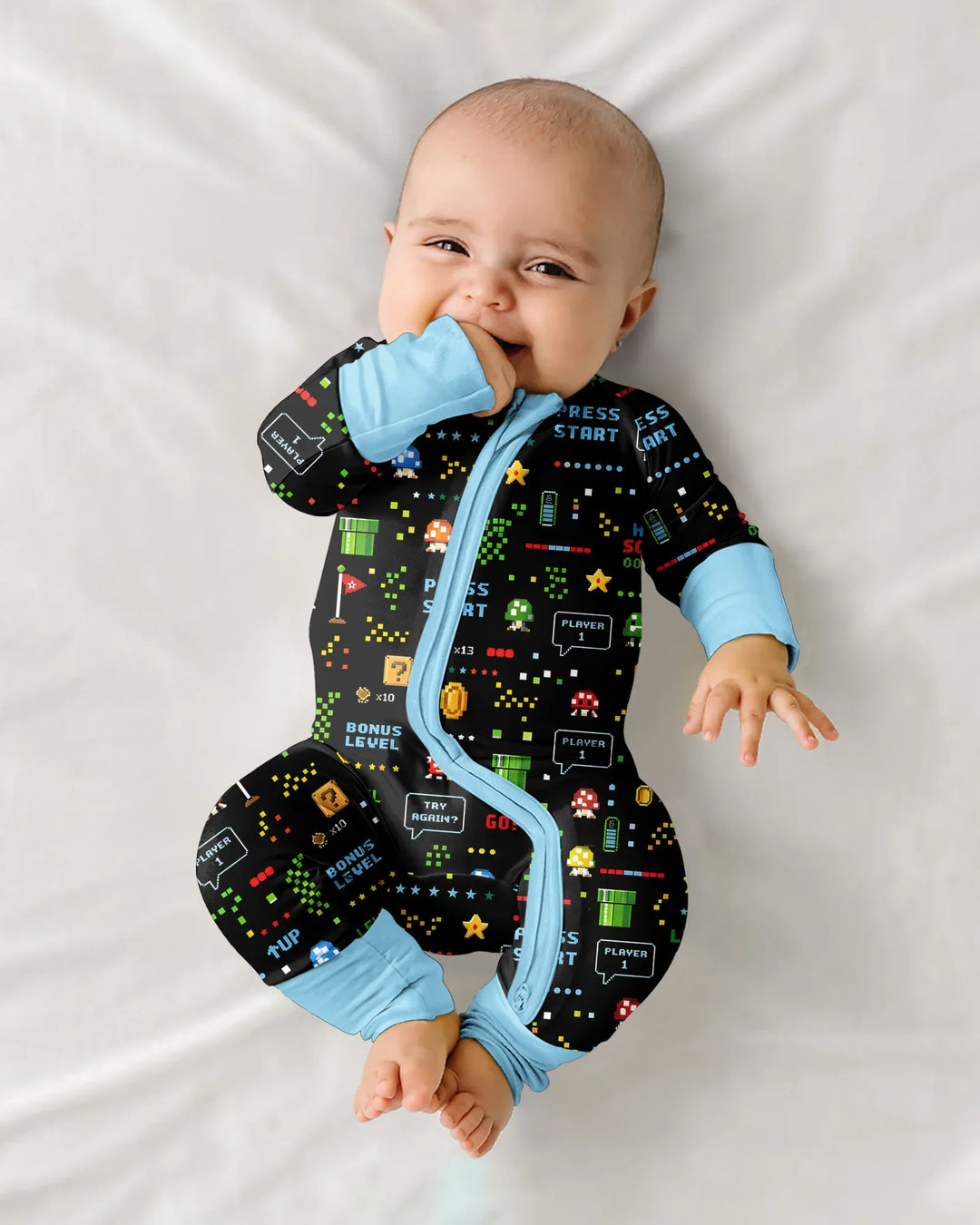Gerippte Babykleidung mit individuellem Foto - Weich &amp; Skizzenhaft