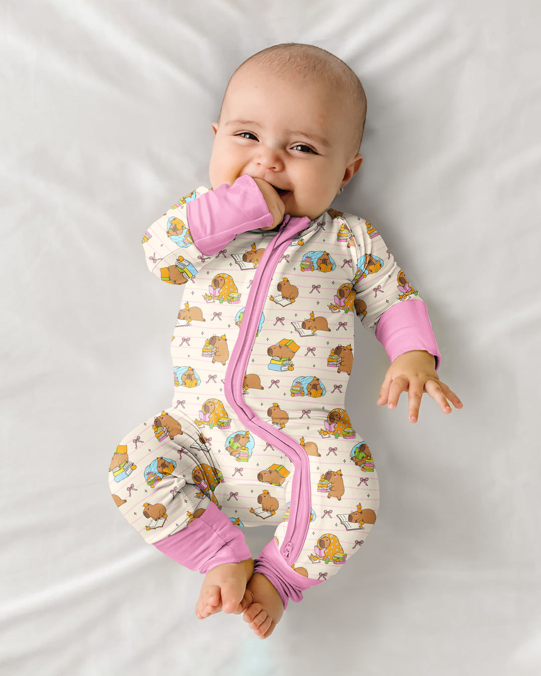 Gerippte Babykleidung mit individuellem Foto - Weich &amp; Skizzenhaft