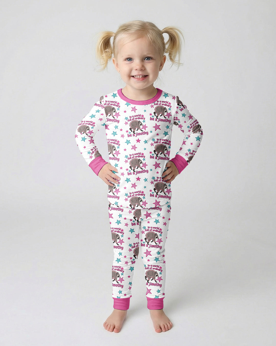 In A World Full Of Ordinary Be A Jimothy Bamboo Two Piece Long Sleeve Pajama Set