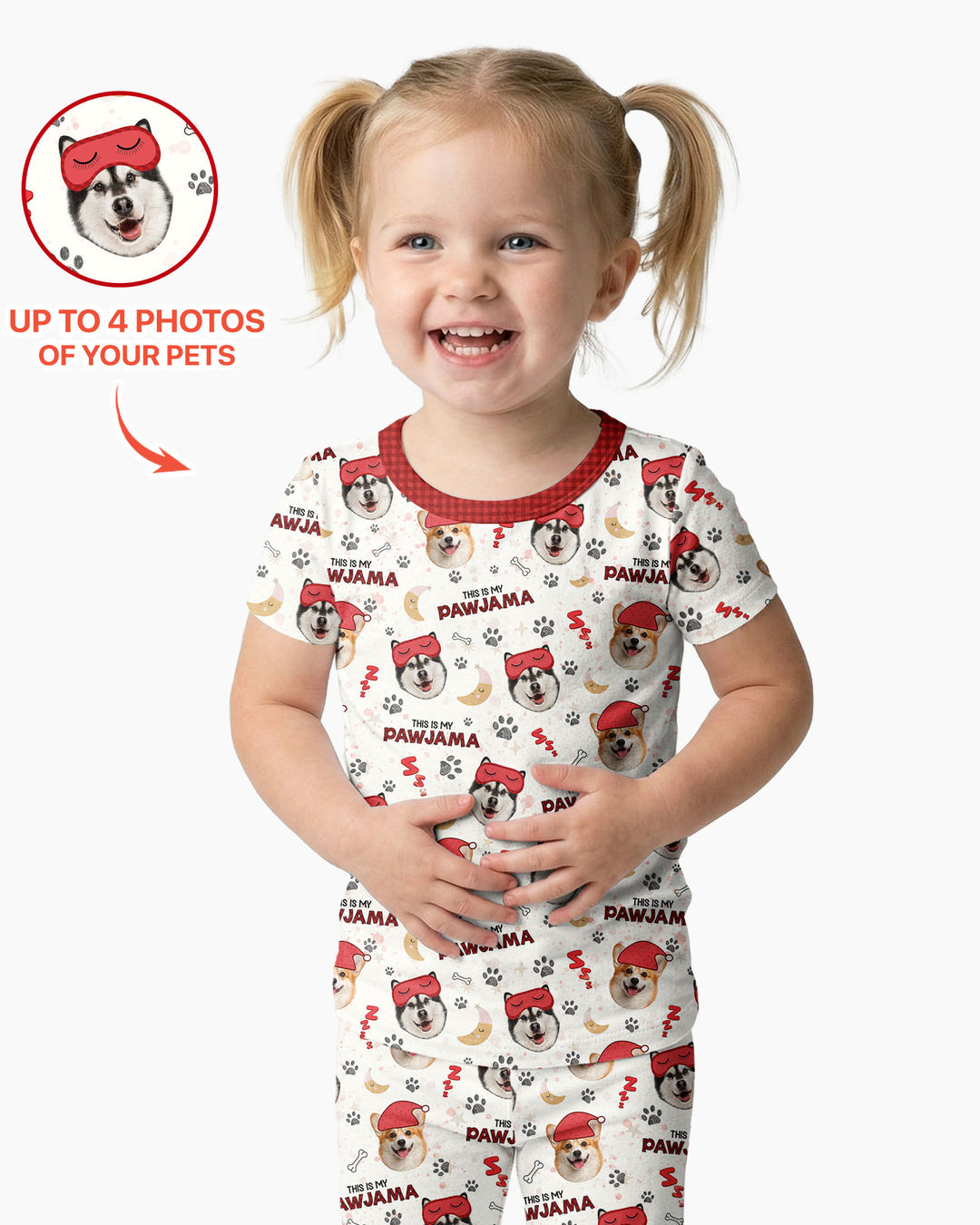 Zweiteiliges, kurzärmliges Pyjama-Set mit Marienkäfern
