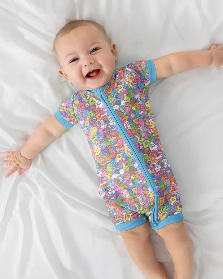 Doodle Characters Pastel Bamboo Shorty Zippy