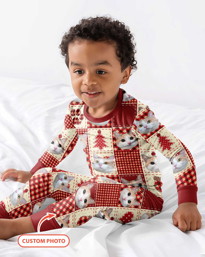 Christmas Ugly Pet Bamboo Two Piece Long Sleeve Pajama Set