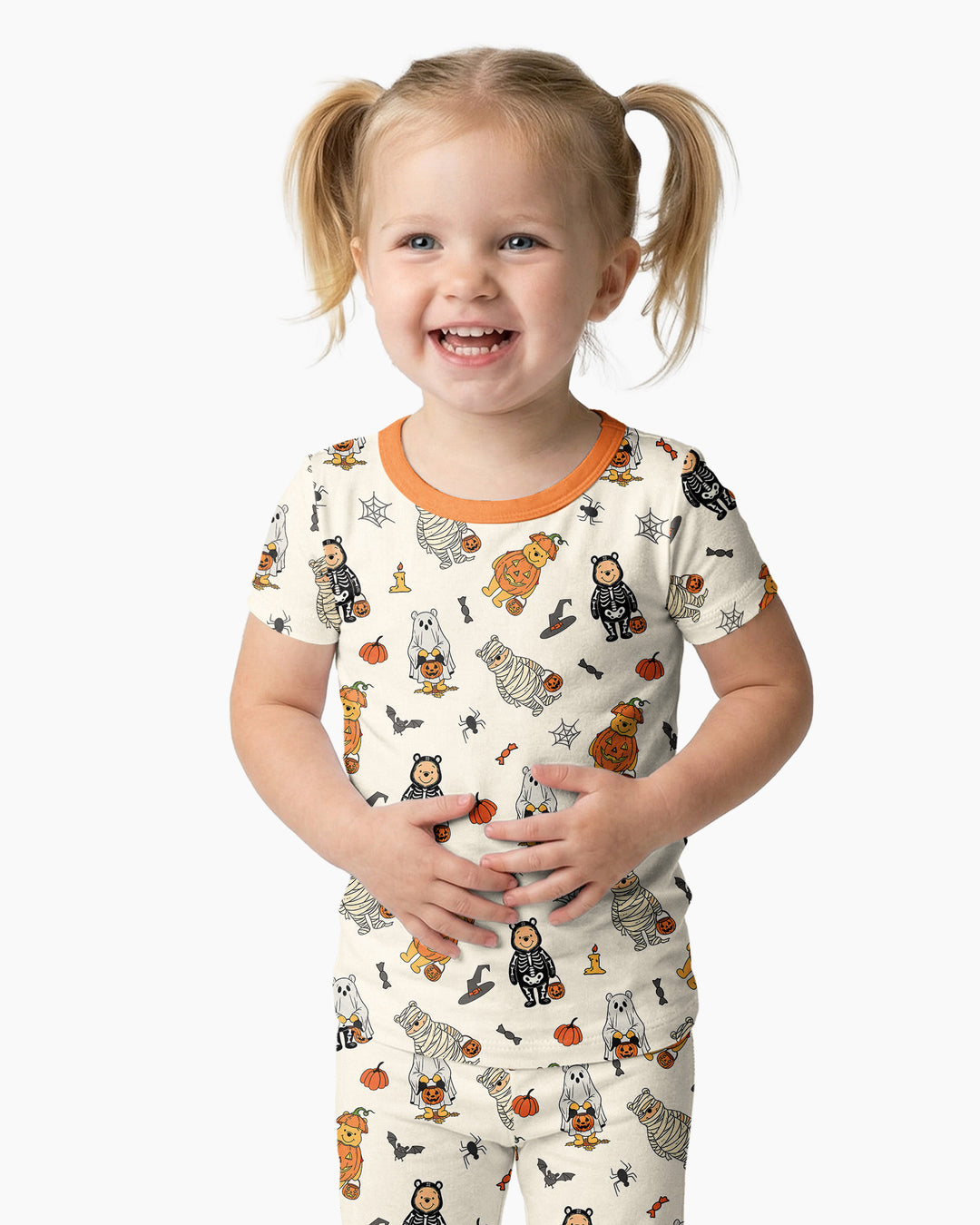 Zweiteiliges, kurzärmliges Pyjama-Set mit Marienkäfern