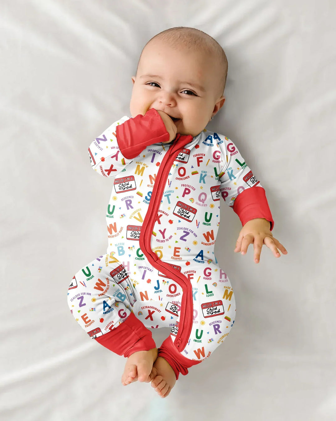Gerippte Babykleidung mit individuellem Foto - Weich &amp; Skizzenhaft