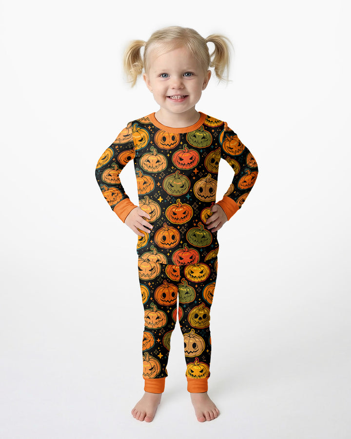 Jack O’ Lantern Nights Bamboo Two Piece Long Sleeve Pajama Set