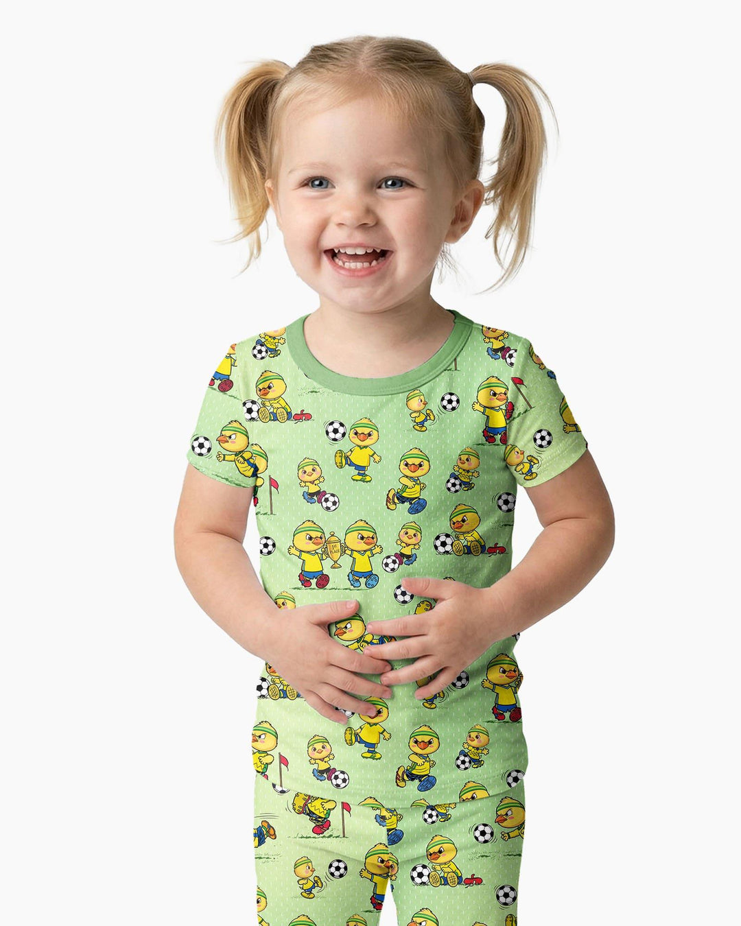 Zweiteiliges, kurzärmliges Pyjama-Set mit Marienkäfern