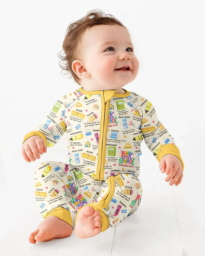 Gerippte Babykleidung mit individuellem Foto - Weich &amp; Skizzenhaft