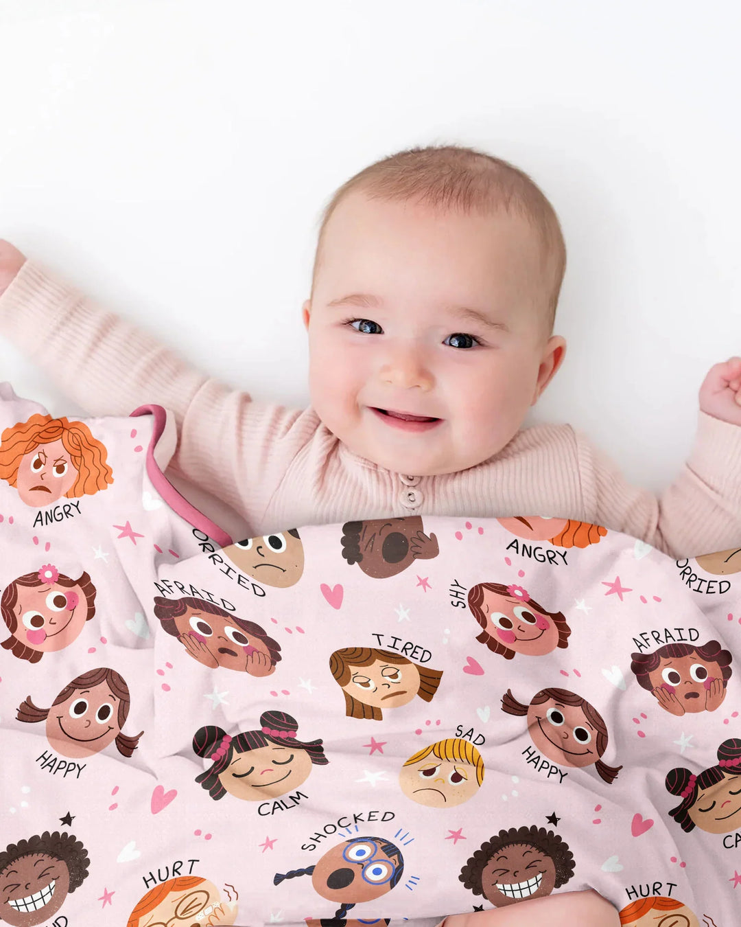 Feelings Vocabulary Bamboo Blanket