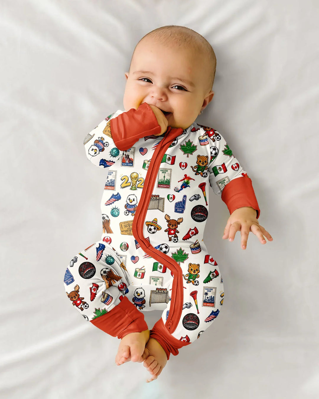 Gerippte Babykleidung mit individuellem Foto - Weich &amp; Skizzenhaft