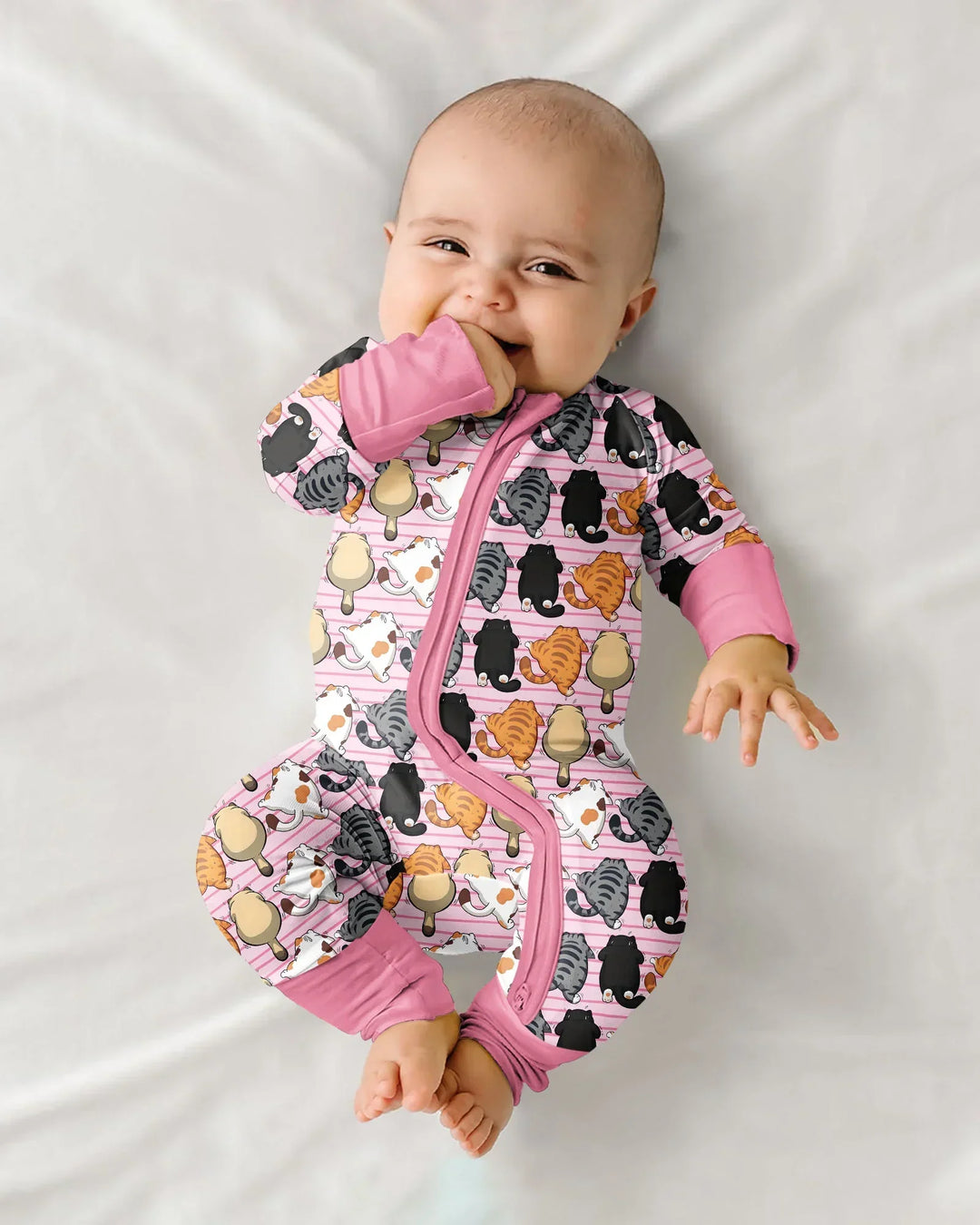 Gerippte Babykleidung mit individuellem Foto - Weich &amp; Skizzenhaft