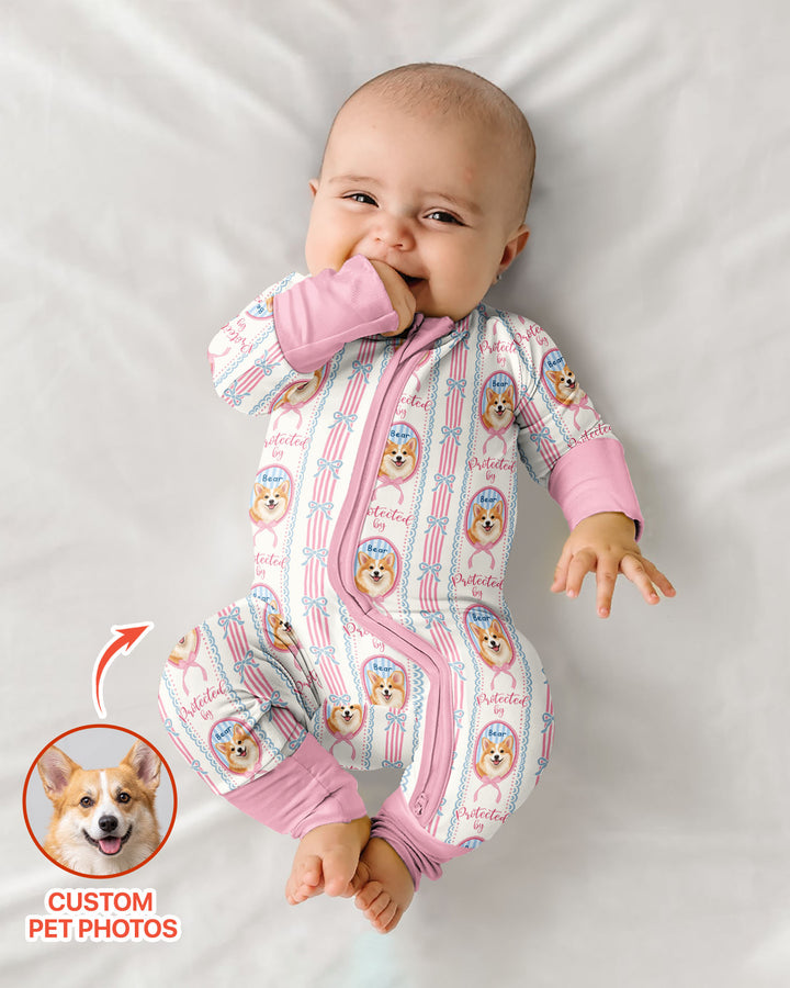 Custom Coquette Pet Photo Little Protector Bamboo Convertible Zippy