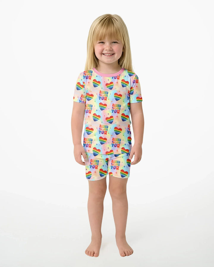 Schlafanzug-Set zweiteilig, kurze Ärmel, kurze Hose, Bambus