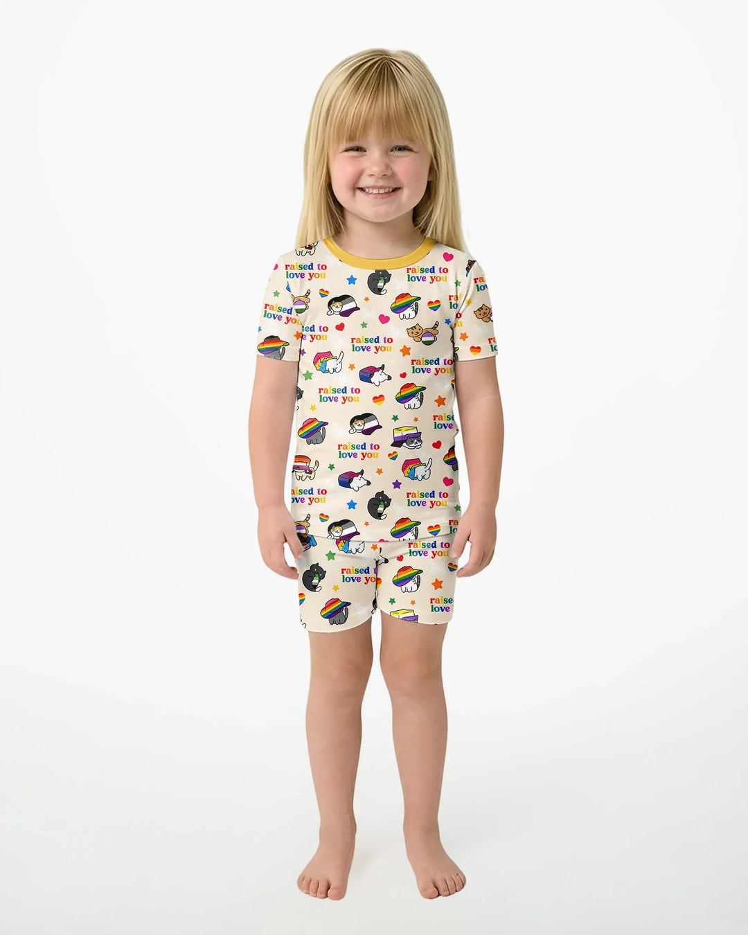 Schlafanzug-Set zweiteilig, kurze Ärmel, kurze Hose, Bambus
