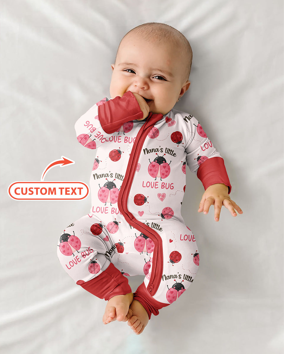 Personalized Grandma's Little Love Bug Bamboo Convertible Zippy