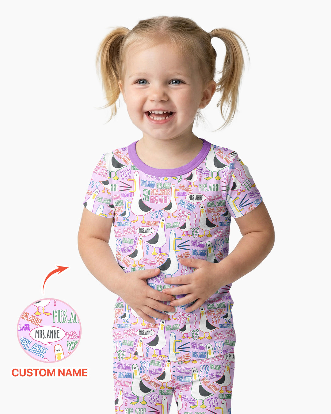 Zweiteiliges, kurzärmliges Pyjama-Set mit Marienkäfern