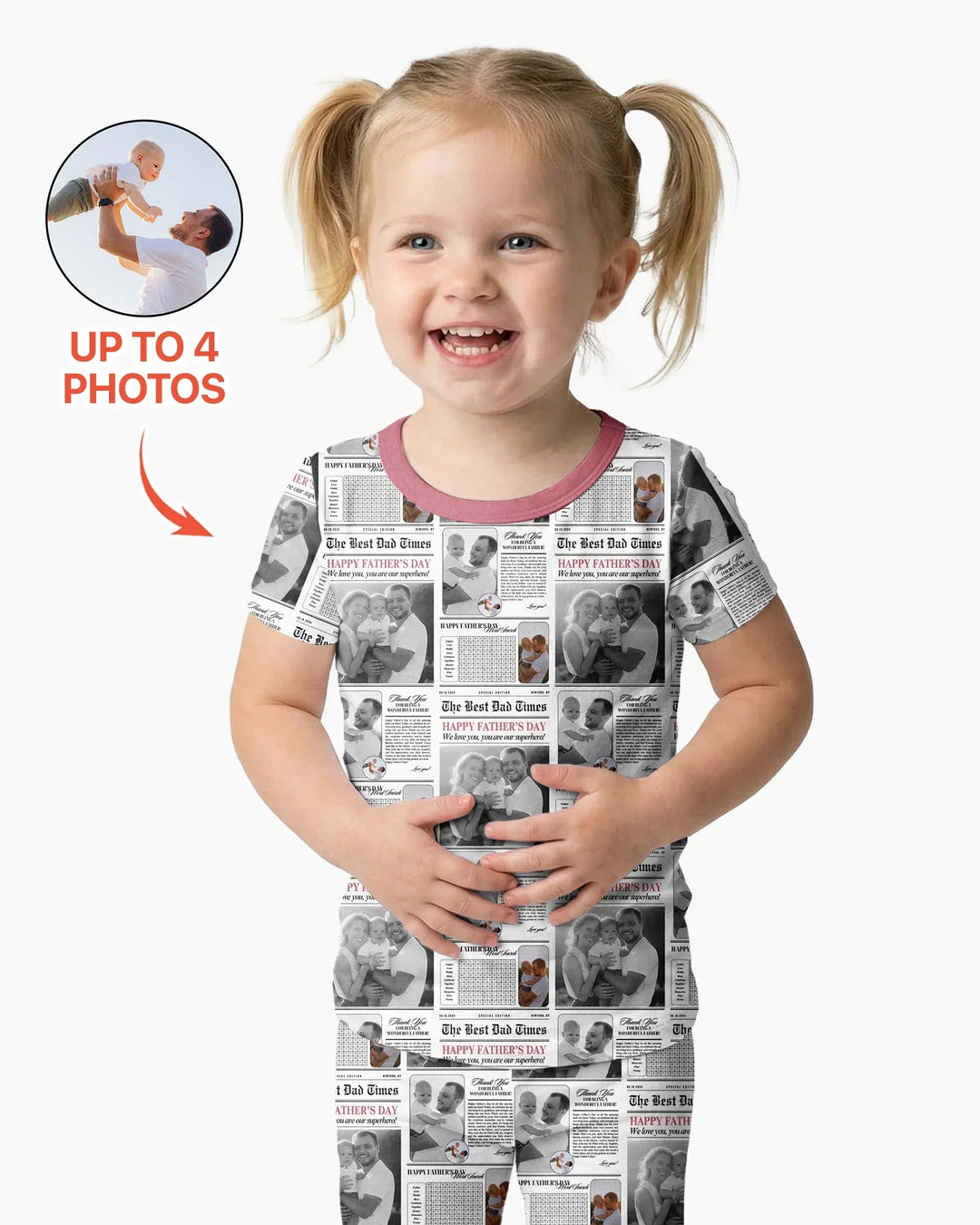 Zweiteiliges, kurzärmliges Pyjama-Set mit Marienkäfern