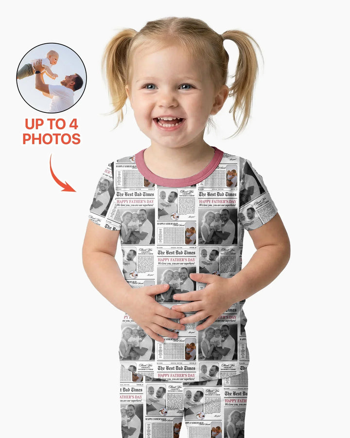 Zweiteiliges, kurzärmliges Pyjama-Set mit Marienkäfern