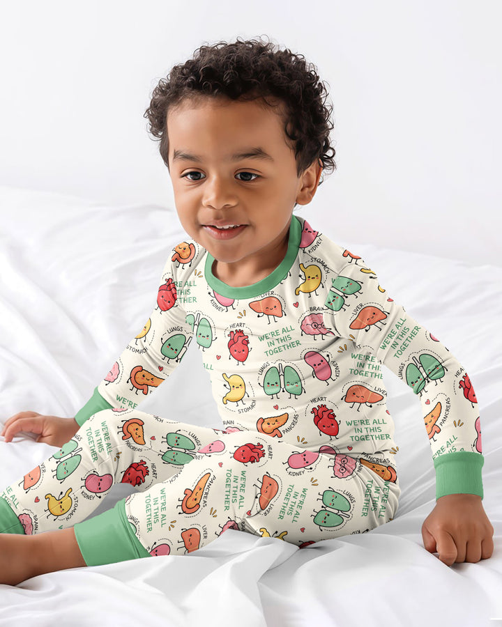 We're All In This Together Bamboo Two Piece Long Sleeve Pajama Set