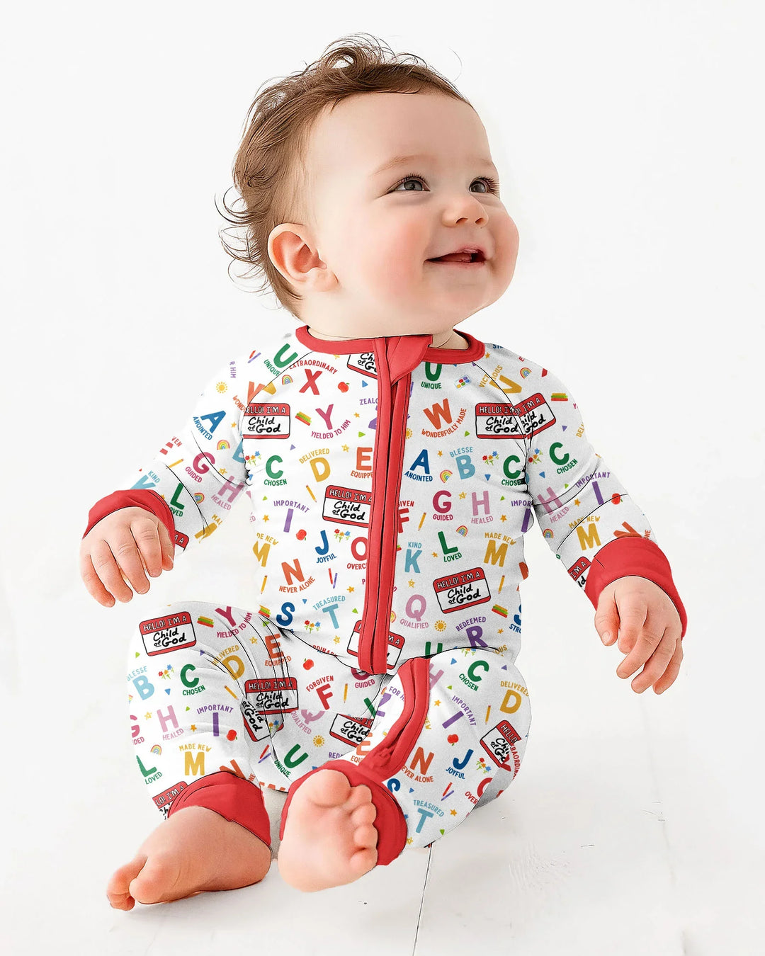 Gerippte Babykleidung mit individuellem Foto - Weich &amp; Skizzenhaft