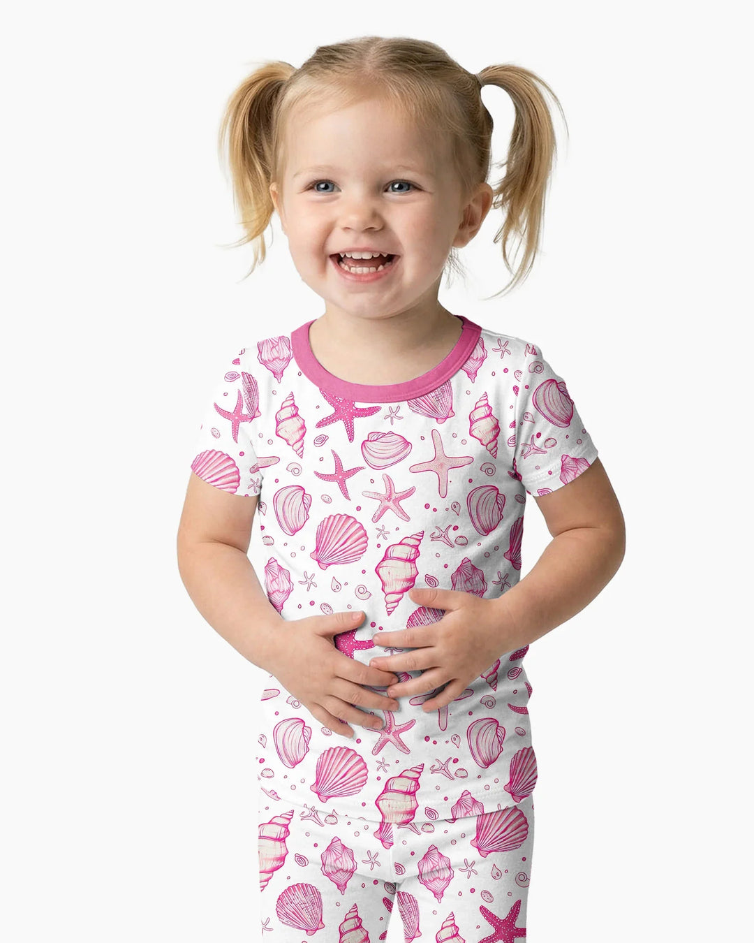Zweiteiliges, kurzärmliges Pyjama-Set mit Marienkäfern