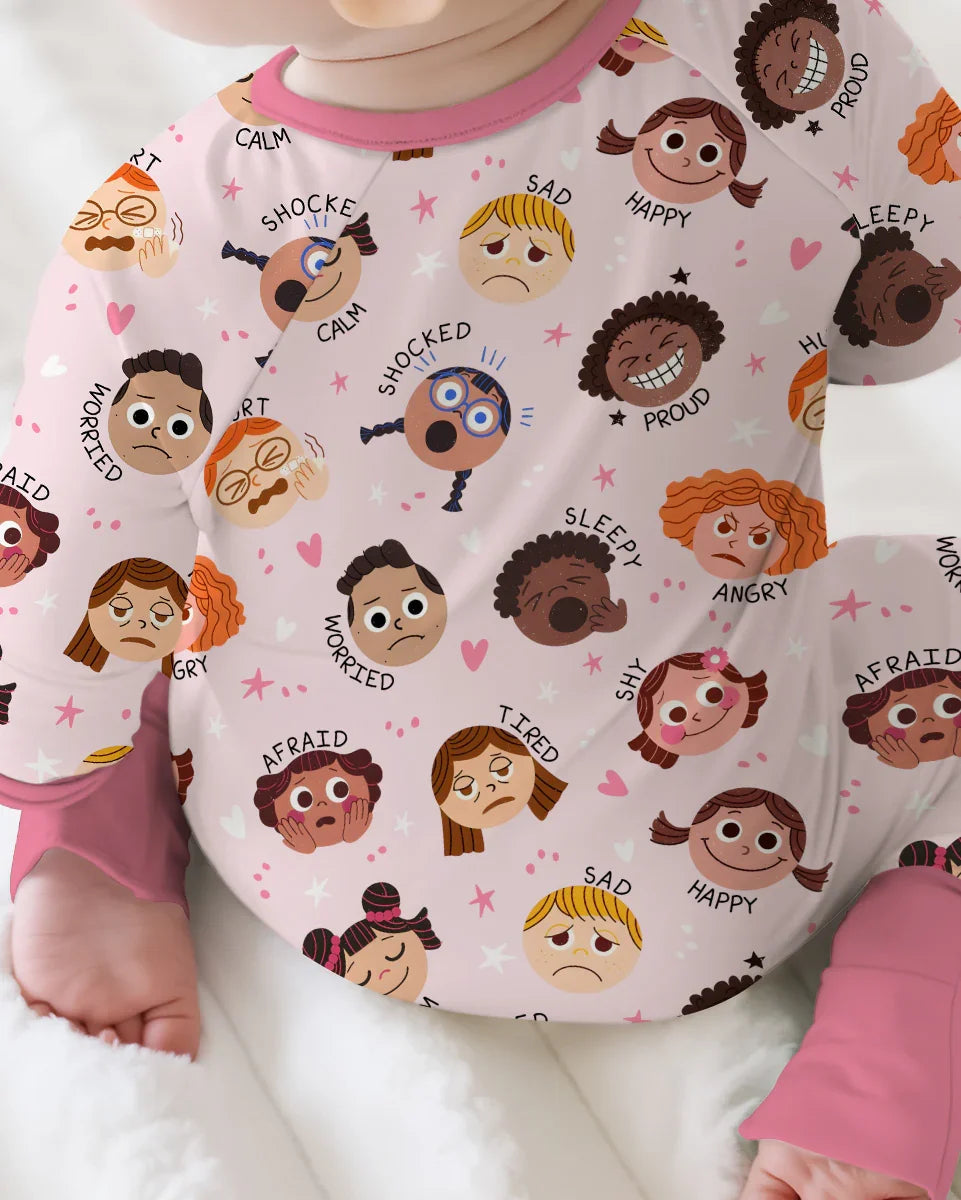Gerippte Babykleidung mit individuellem Foto - Weich &amp; Skizzenhaft