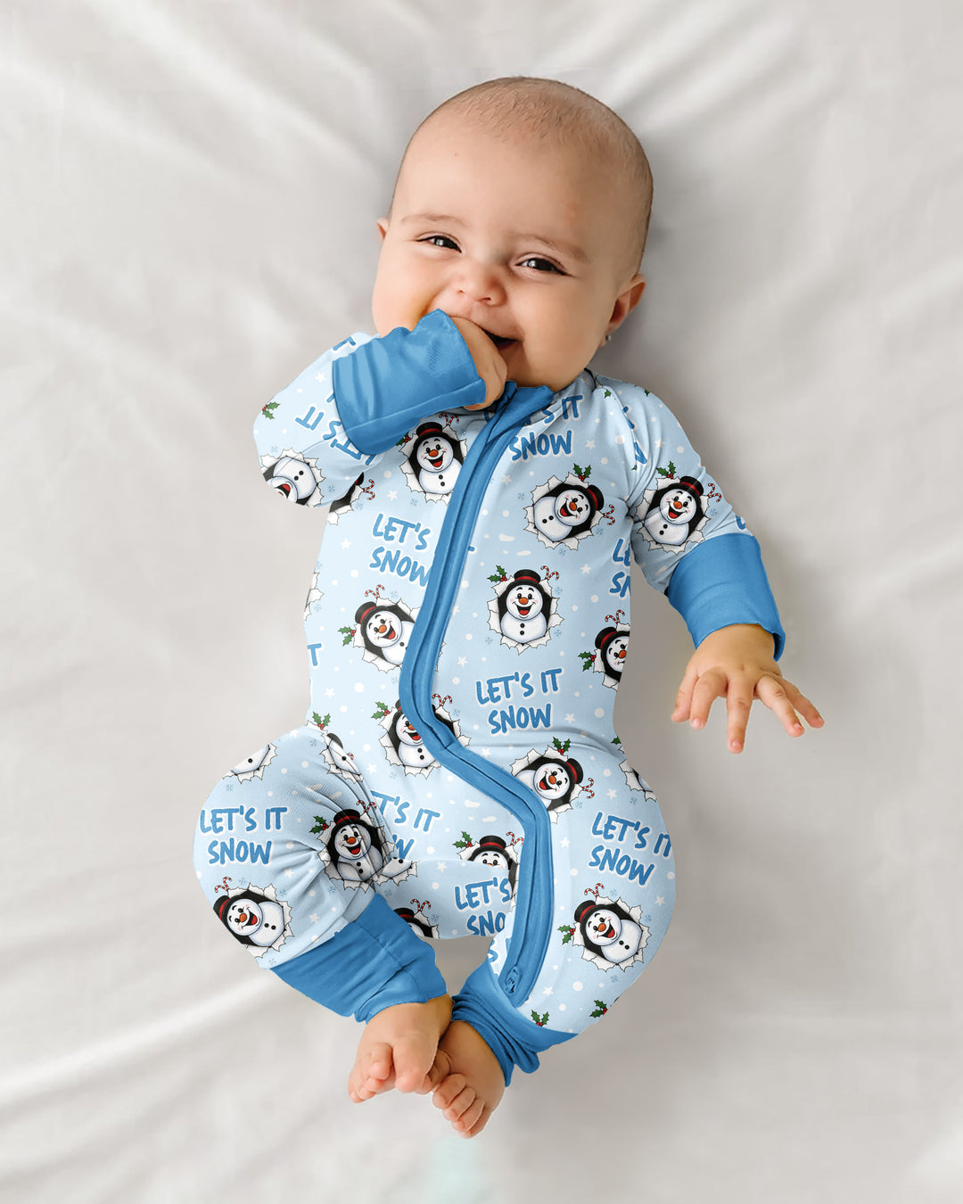 Funny Snowman Bamboo Convertible Zippy
