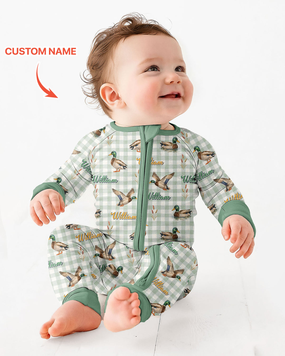 Gerippte Babykleidung mit individuellem Foto - Weich &amp; Skizzenhaft