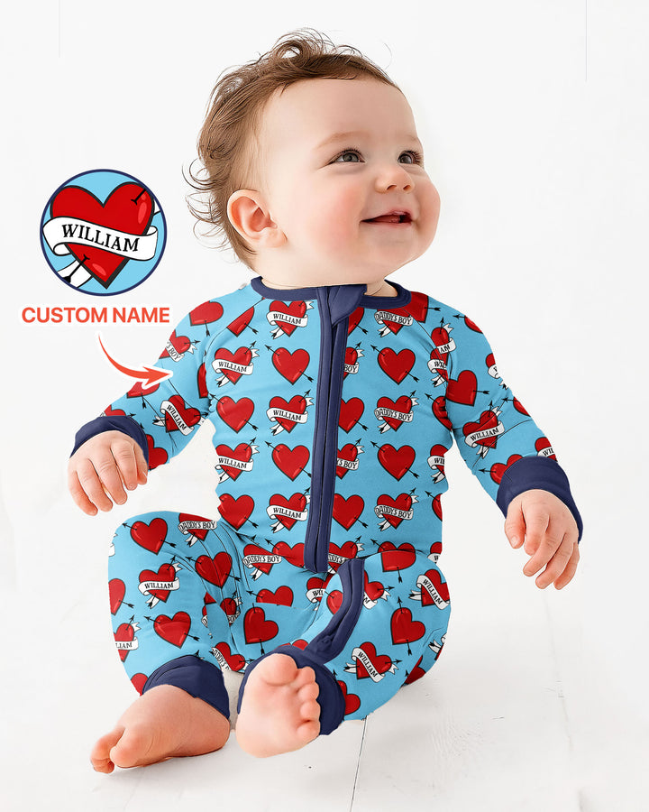 Gerippte Babykleidung mit individuellem Foto - Weich &amp; Skizzenhaft