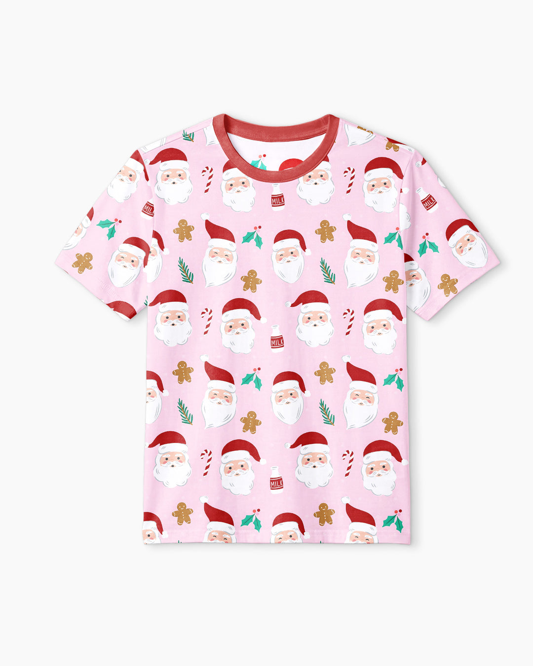 Christmas Sweet Santa Bamboo Men Short Sleeve Short Pajama Set