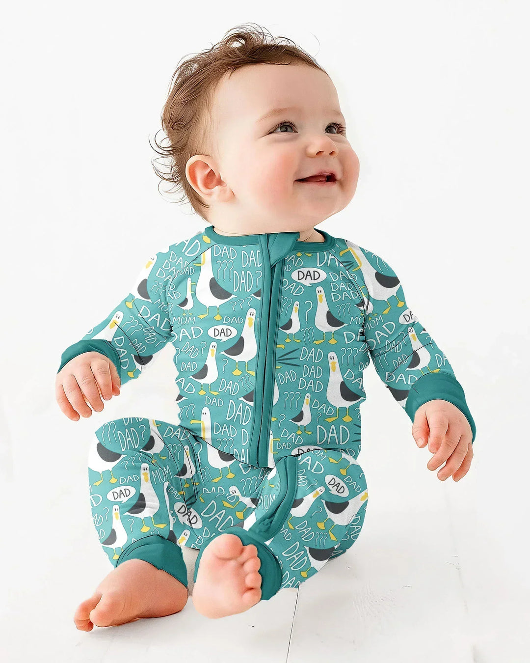 Gerippte Babykleidung mit individuellem Foto - Weich &amp; Skizzenhaft