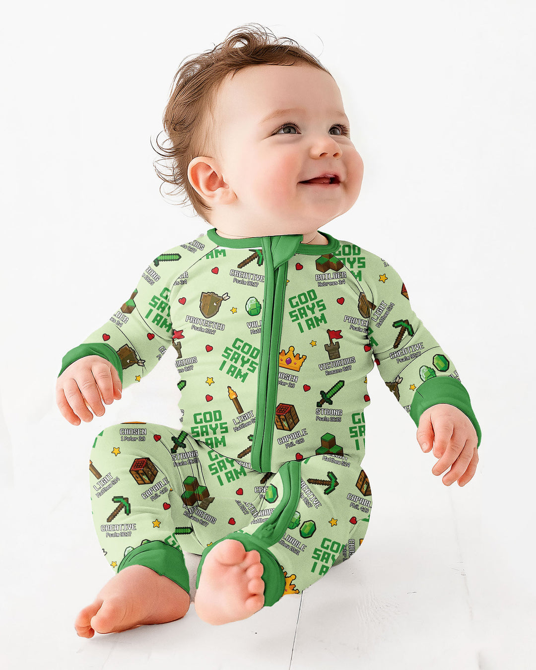 Gerippte Babykleidung mit individuellem Foto - Weich &amp; Skizzenhaft
